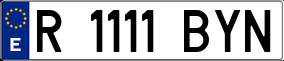 Trailer License Plate